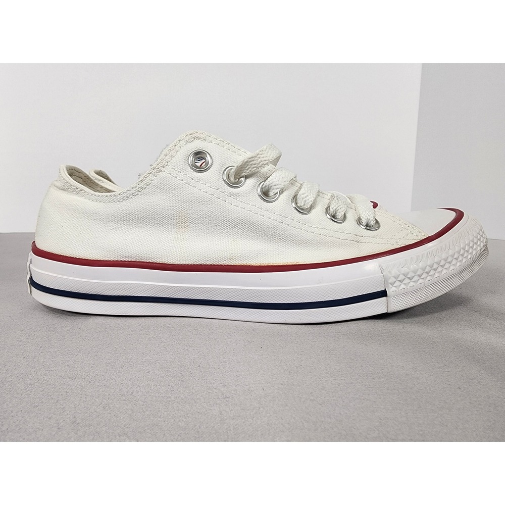 Converse Chuck Taylor All Star Low Top Sneakers White Canvas M9696 Mens 5 Wo 7 - Picture 4 of 14